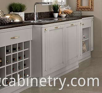 white kitchen storage cabinet